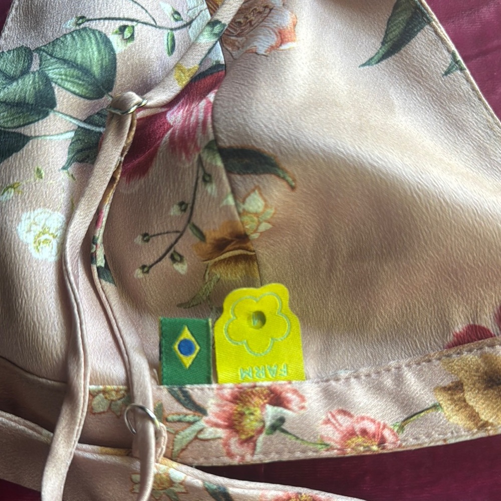 FARM Rio Cream Floral Bralette Intimates - Picture 3 of 6